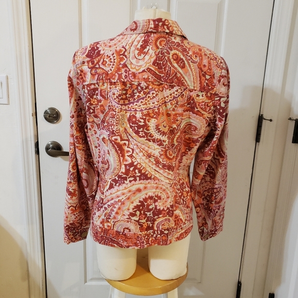 Coldwater Size 12 Paisley Button-Up Women's Top - Picture 5 of 8